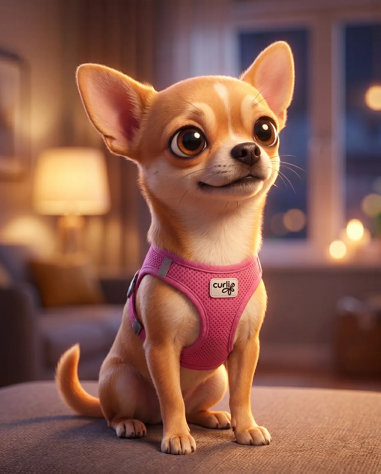 Pixar 3D KI-Tierportrait Beispiel